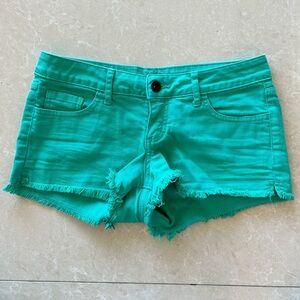 SDJ Green Cut-off Shorts